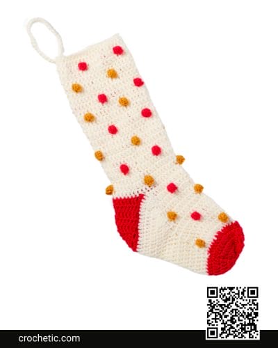 Crochet Bobble Stocking - Crochet Pattern