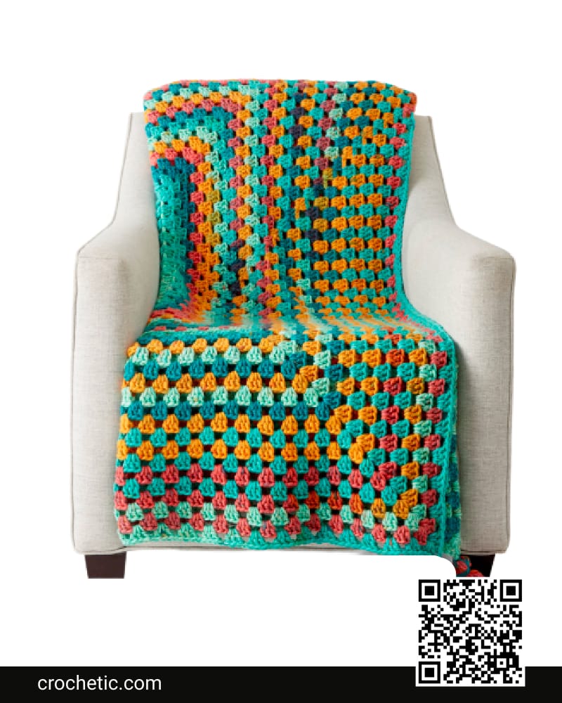 Granny Rectangle Crochet Afghan - Crochet Pattern
