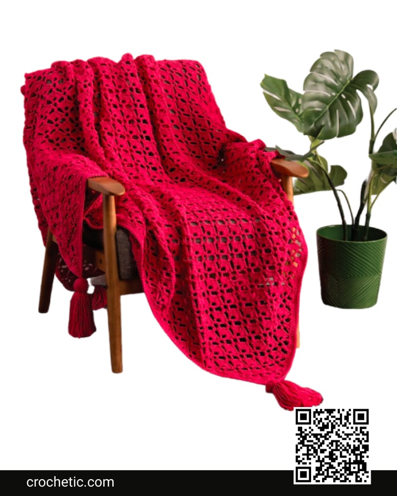 Shell Stitch Crochet Blanket - Crochet Pattern