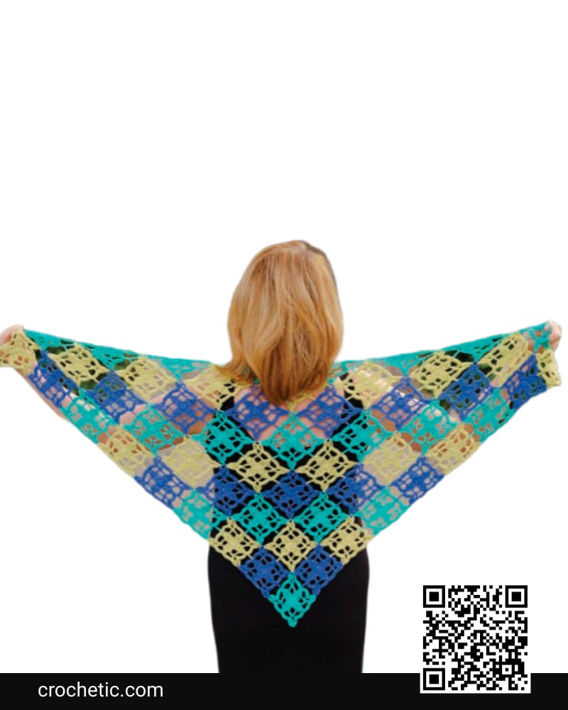 Art Deco Shawl - Crochet Pattern