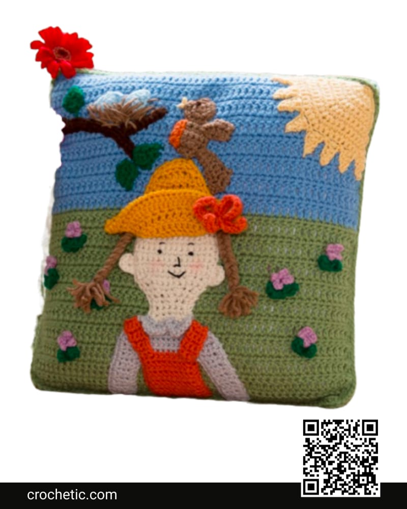 Spring Has Sprung Pillow - Crochet Pattern