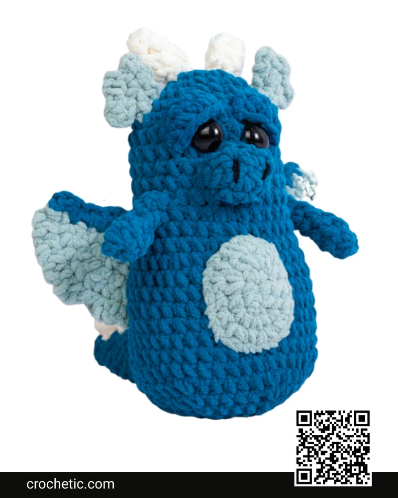 Donald The Dragon Crochet Toy - Crochet Pattern