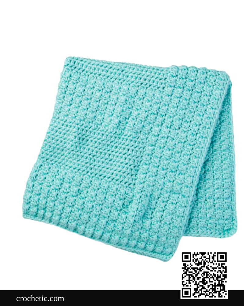 Textured Crochet Baby Blanket - Crochet Pattern
