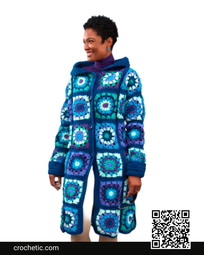 Glam Granny Coatigan - Crochet Pattern