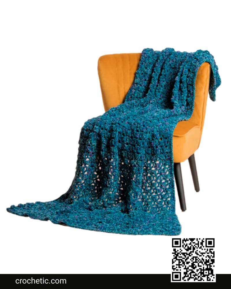 Easy Blocks Crochet Blanket - Crochet Pattern
