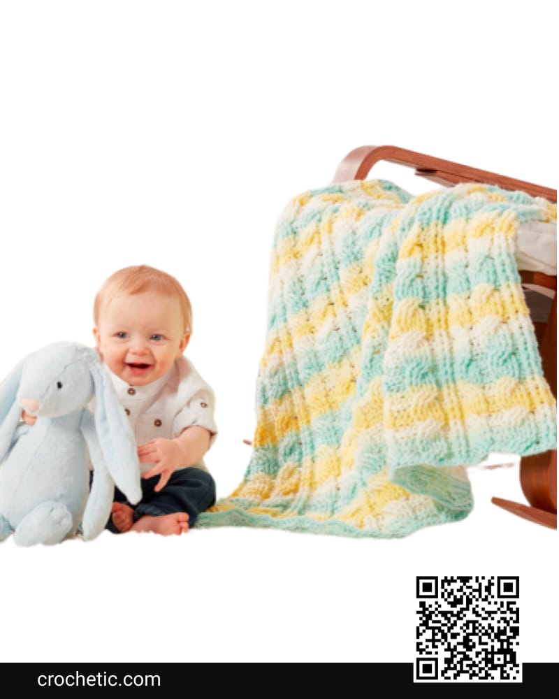 Citrus Cables Crochet Baby Blanket - Crochet Pattern