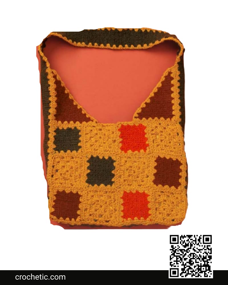 Felted And Crochet Patchwork Bag - Crochet Pattern