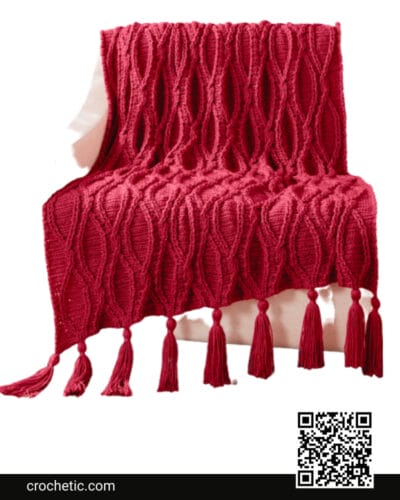 Crochet Cables Blanket - Crochet Pattern