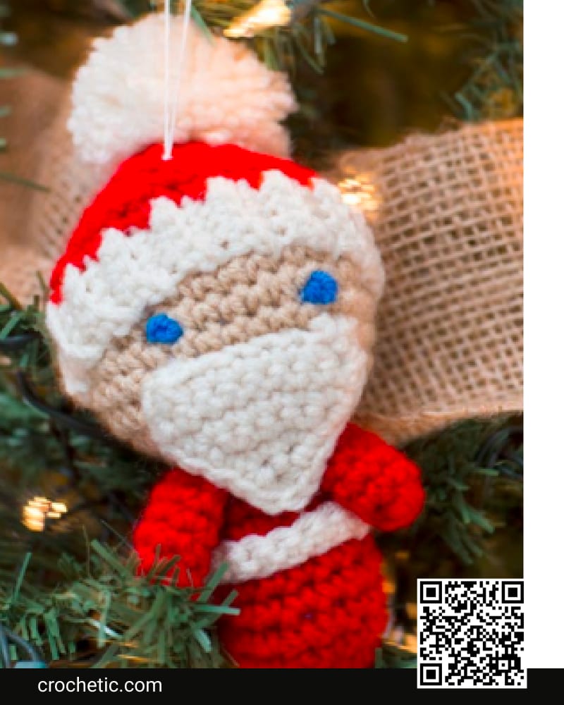 Amigurumi Santa Ornaments - Crochet Pattern