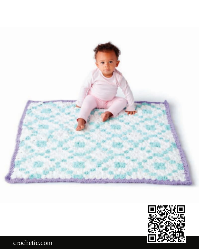 Geometric C2C Crochet Blanket - Crochet Pattern
