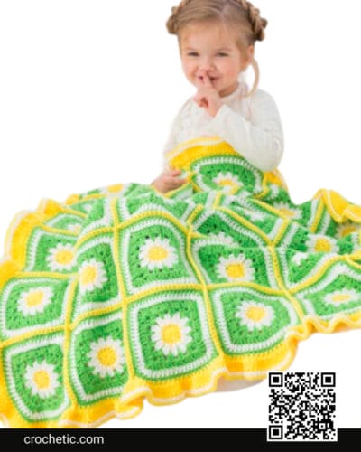 Daisy Garden Blanket - Crochet Pattern