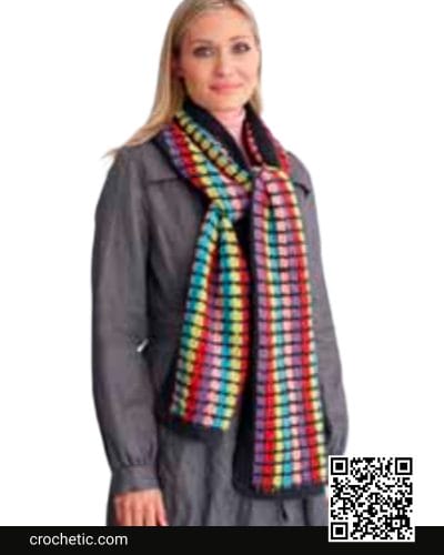 Multi-Colored Scarf - Crochet Pattern