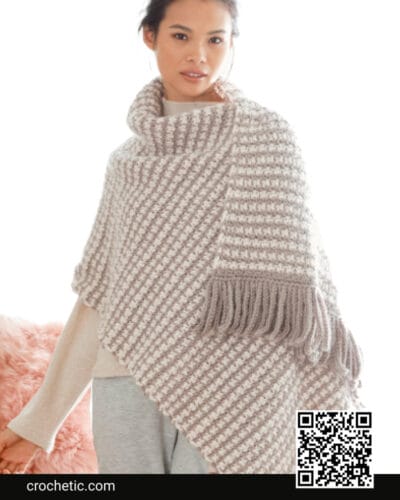 Tweed Crochet Shawl - Crochet Pattern