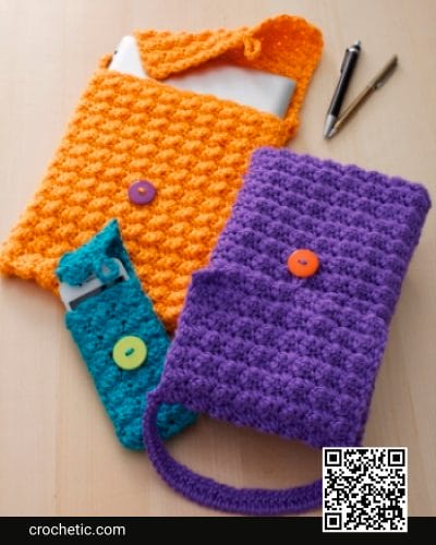 Cell Phone Or Tablet Cozy - Crochet Pattern