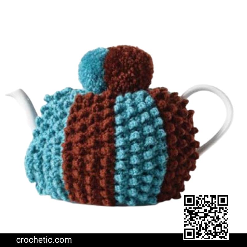 Popcorn Tea Cozy - Crochet Pattern