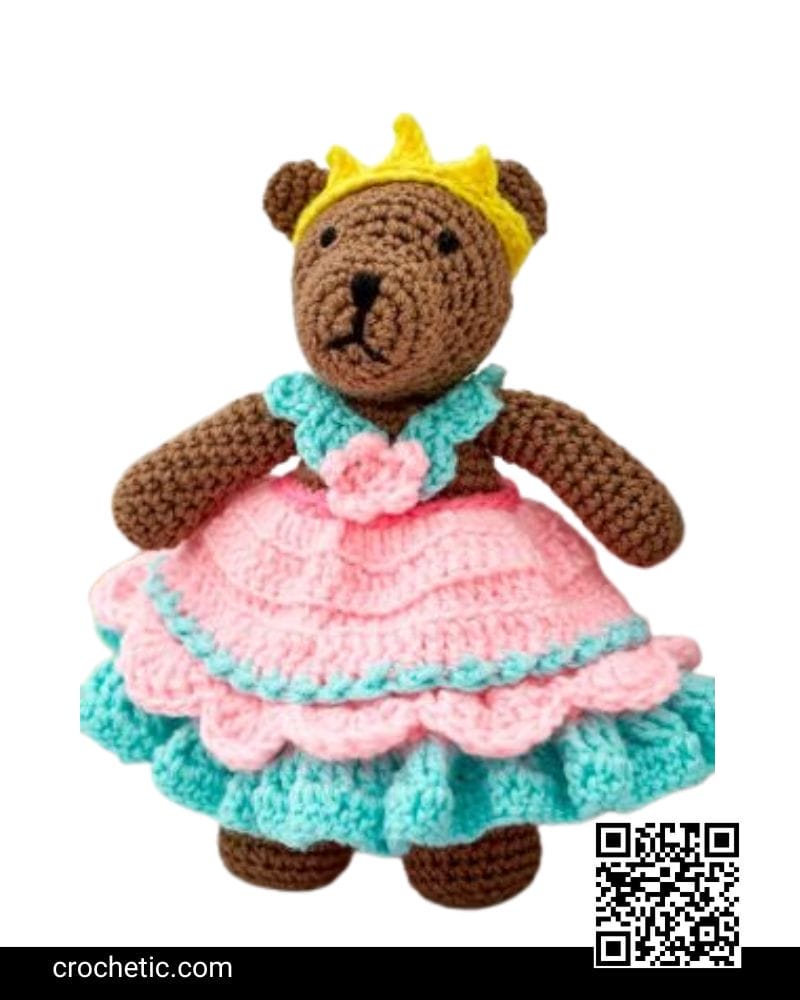 Princess Bear Play Set - Crochet Pattern