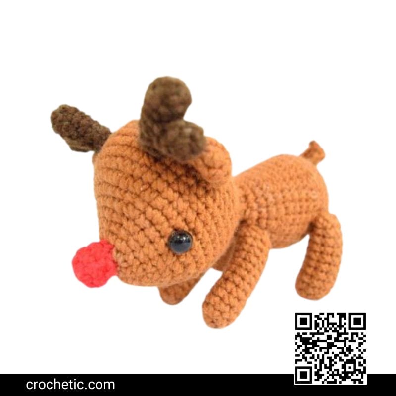 Red Nosed Reindeer - Crochet Pattern