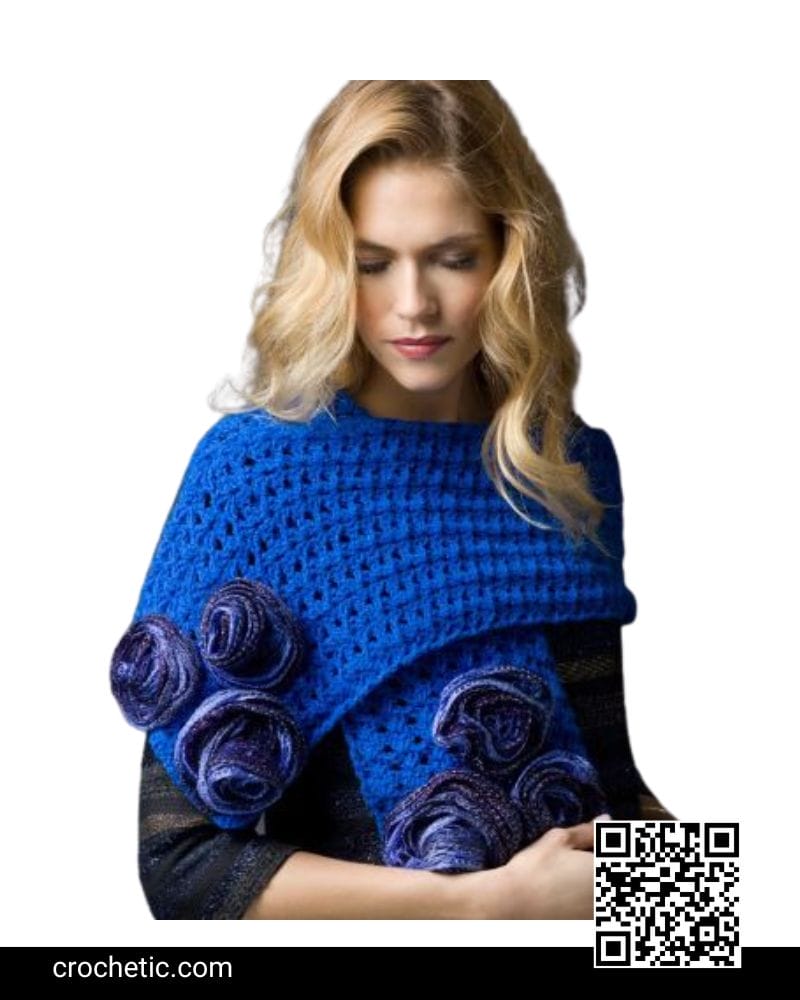 Rose Parade Wrap - Crochet Pattern