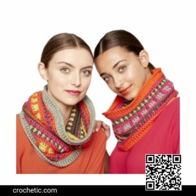 Sampler Cowl - Crochet Pattern