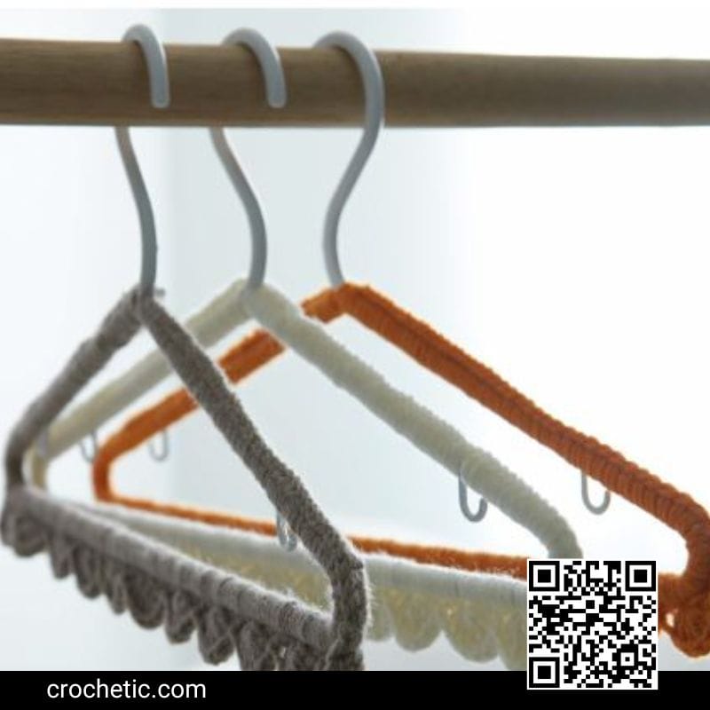 Scallop Edge Hanger Covers - Crochet Pattern
