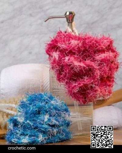 Scrubby Bath Poufs - Crochet Pattern