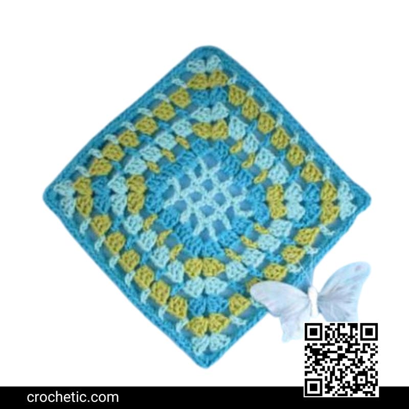Sea Shades Dishcloth - Crochet Pattern