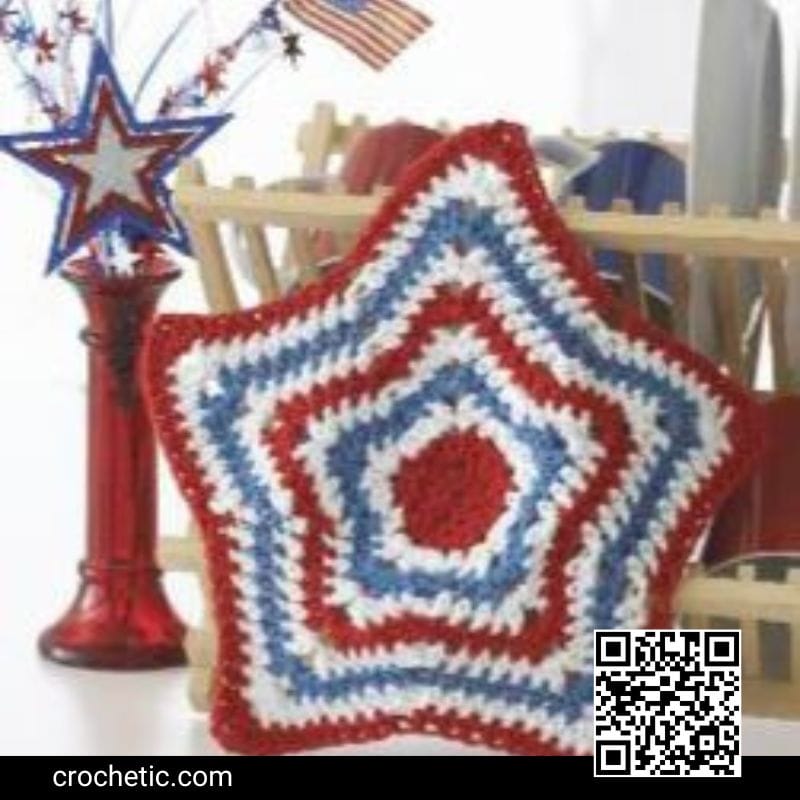 Star Dishcloth - Crochet Pattern