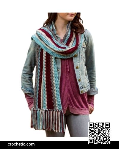 Stroll in Style Scarf - Crochet Pattern