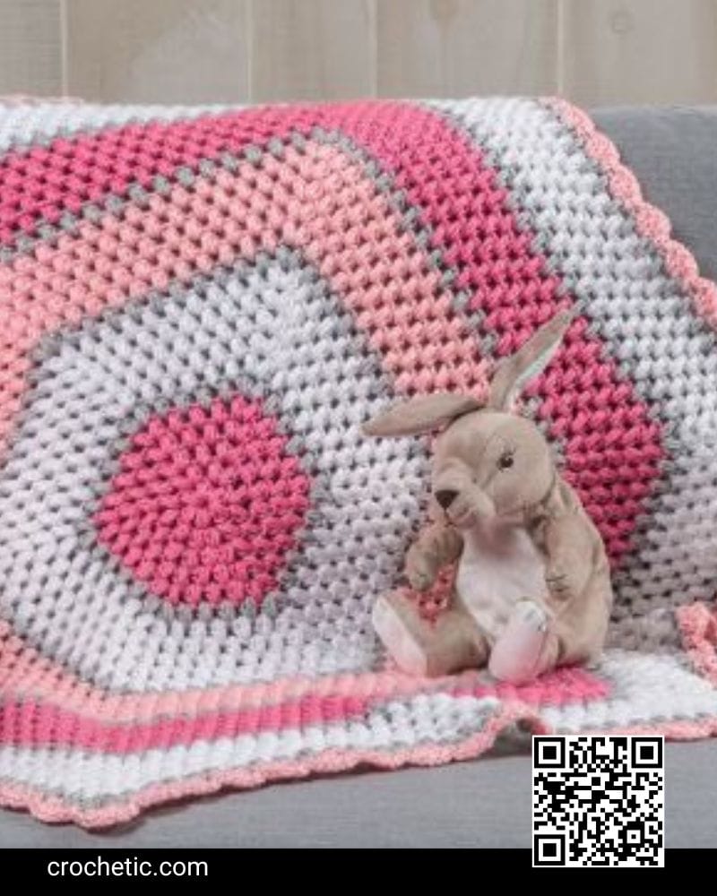 Sweet Baby Hexagon Blanket - Crochet Pattern