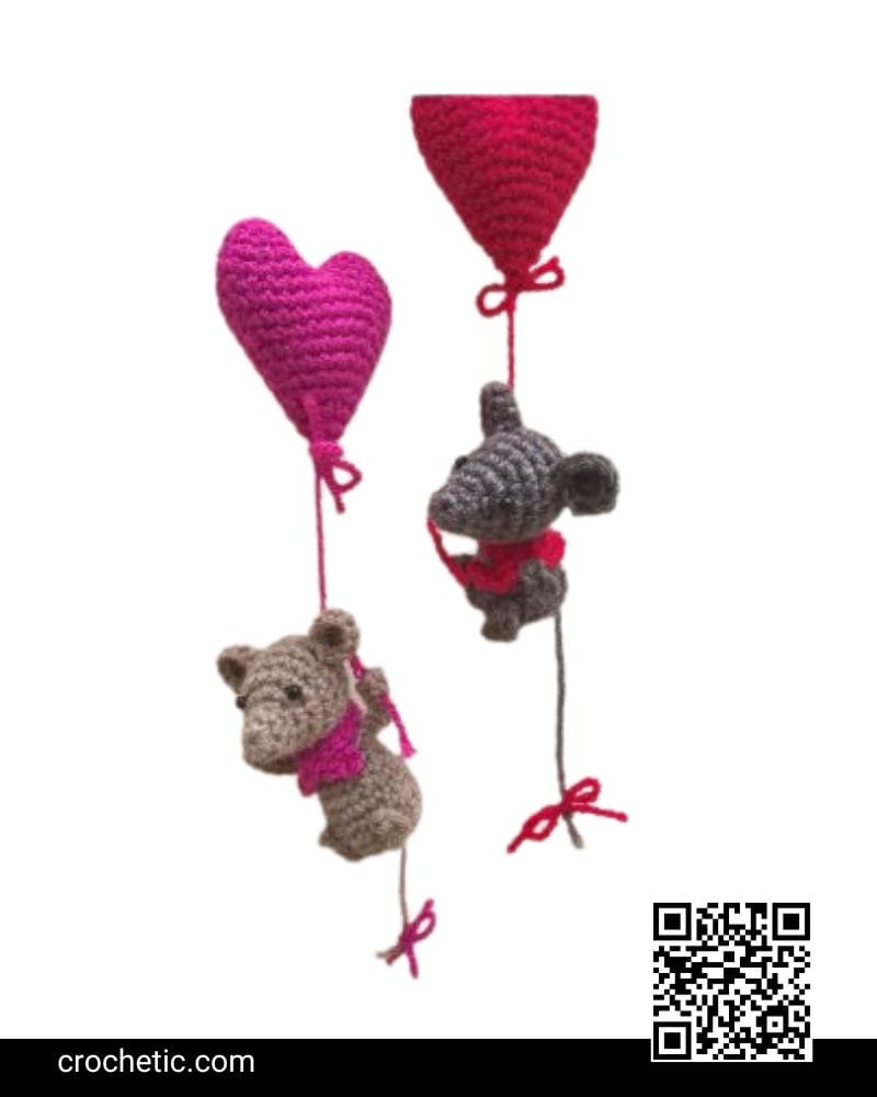 Sweetheart Mouse - Crochet Pattern