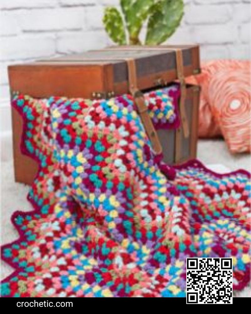 Throw-back Granny Chevron - Crochet Pattern