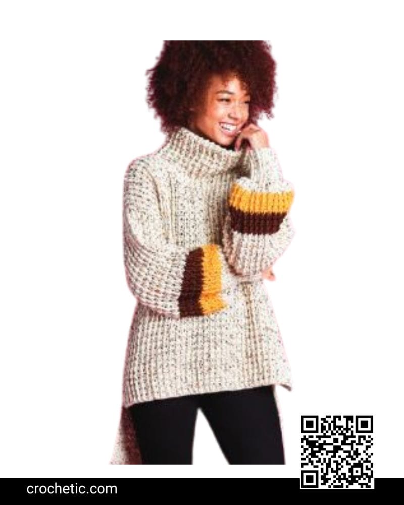 Tweedy Pullover - Crochet Pattern