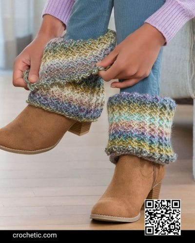 Warm Ribbed Boot Cuffs – Crochet Pattern