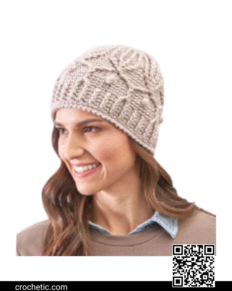 Winter Trellis Hat - Crochet Pattern