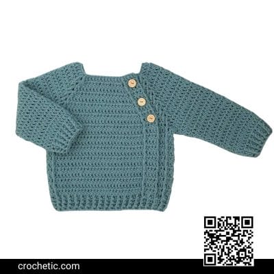 Children's Sweaters Newborn to 6 years - Crochet Pattern