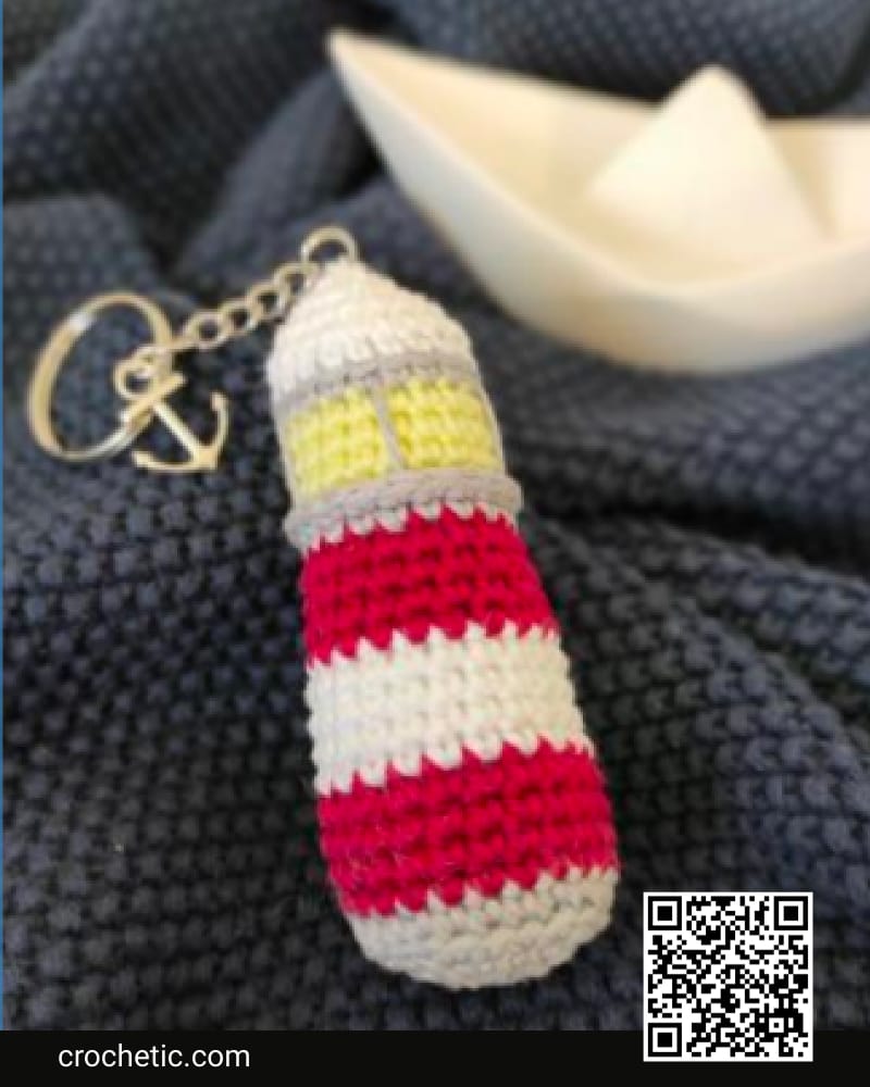 Lighthouse Keychain - Crochet Pattern