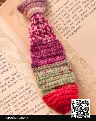 Tie Bookmark - Crochet Pattern
