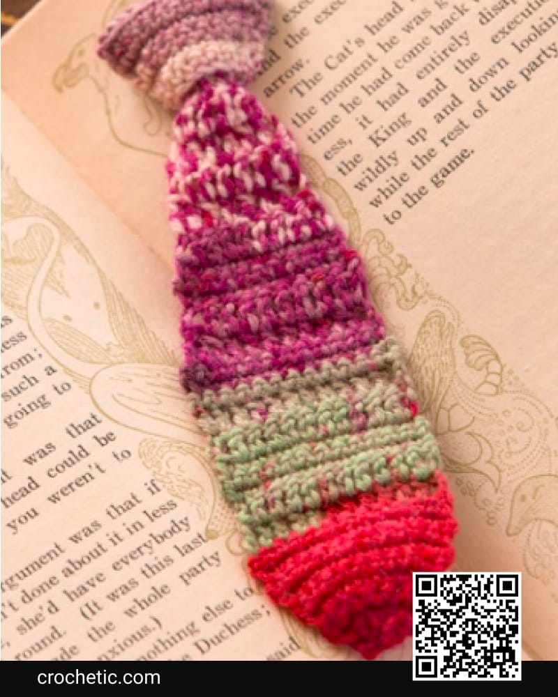 Tie Bookmark - Crochet Pattern