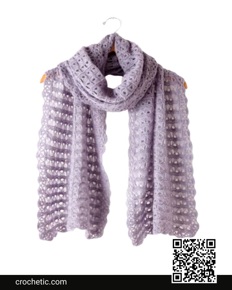 Broomstick Lace Wrap - Crochet Pattern