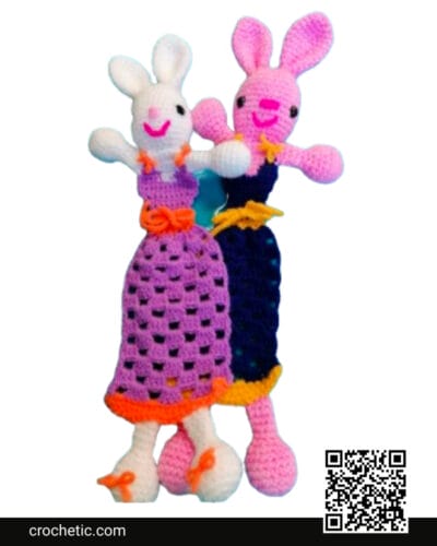 Bookmark "Engler Bunny“ - Crochet Pattern