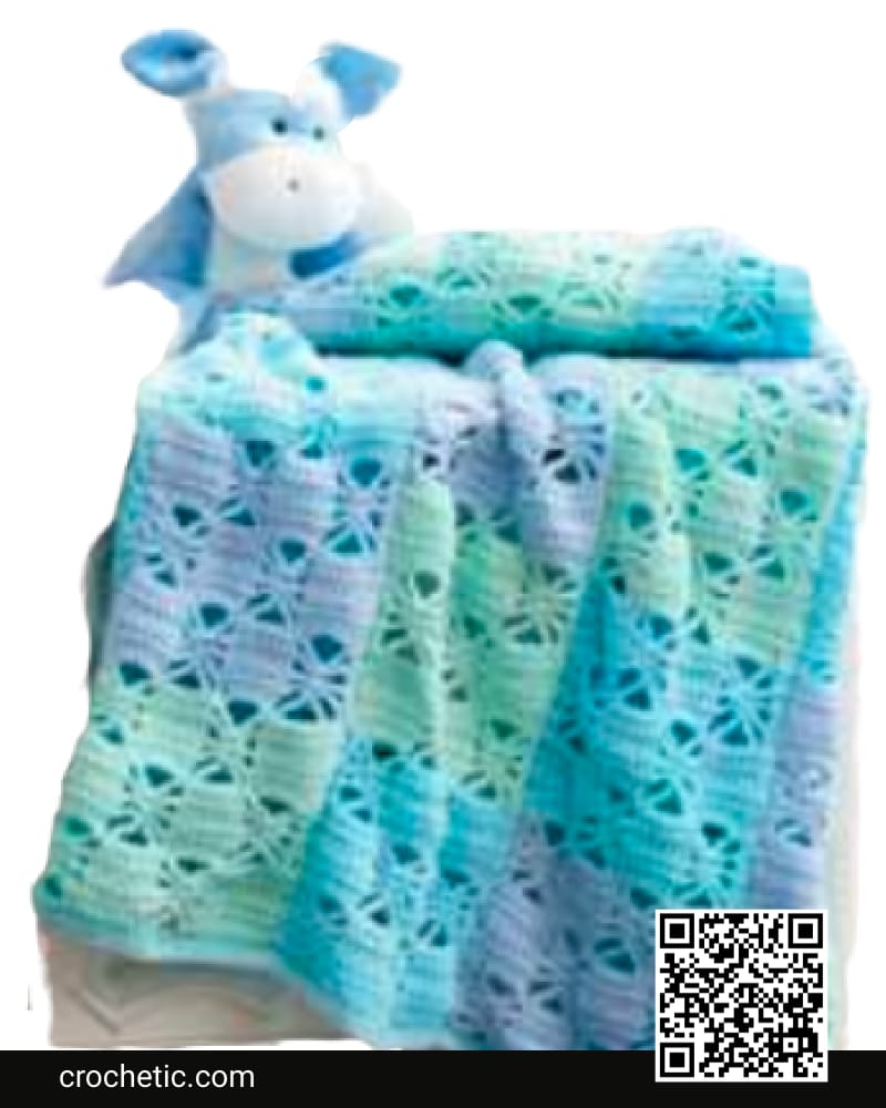Baby Sport 3 Color Crochet Blanket - Crochet Pattern