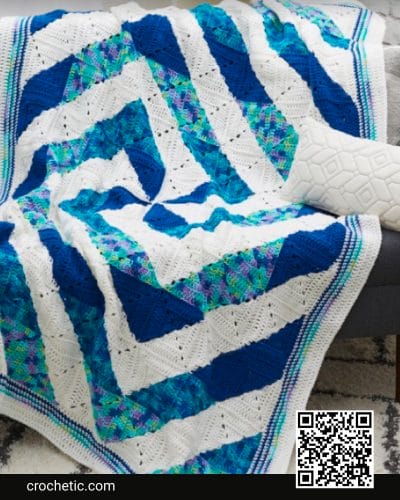 Twirling Crochet Throw - Crochet Pattern