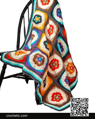 Flower Power Blanket - Crochet Pattern