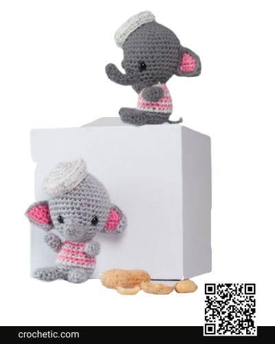 Ellie & Eugene Crochet Elephants - Crochet Pattern