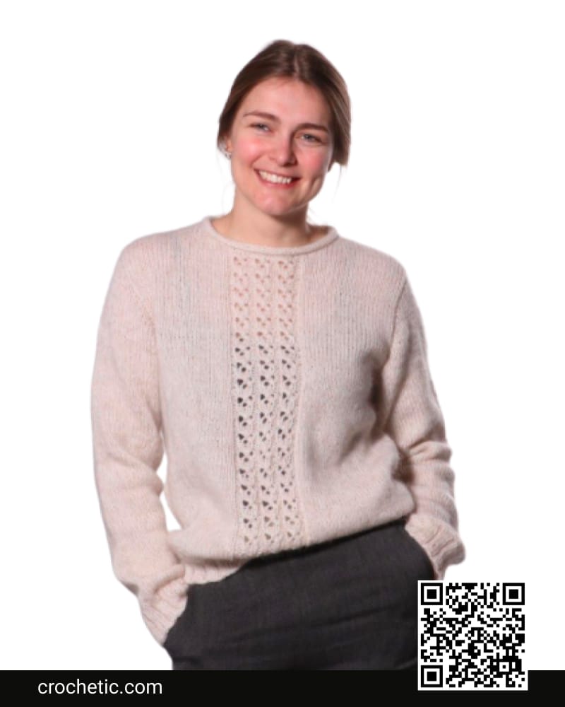 Jane Blouse With Lace Pattern - Crochet Pattern