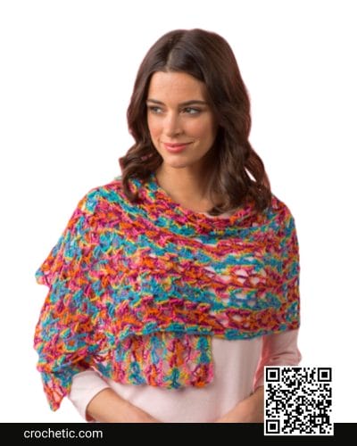 Happy-Go-Lacy Shawl - Crochet Pattern