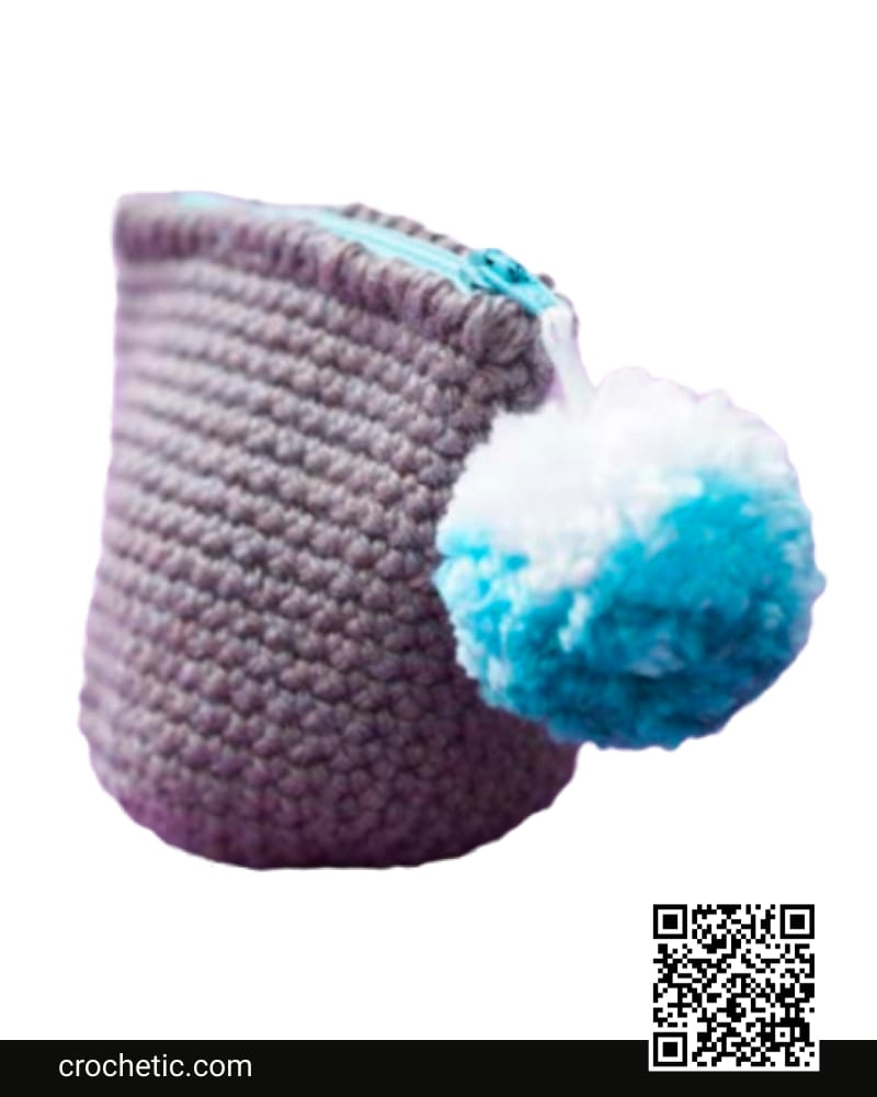 Ombre Pompom Change Purse - Crochet Pattern