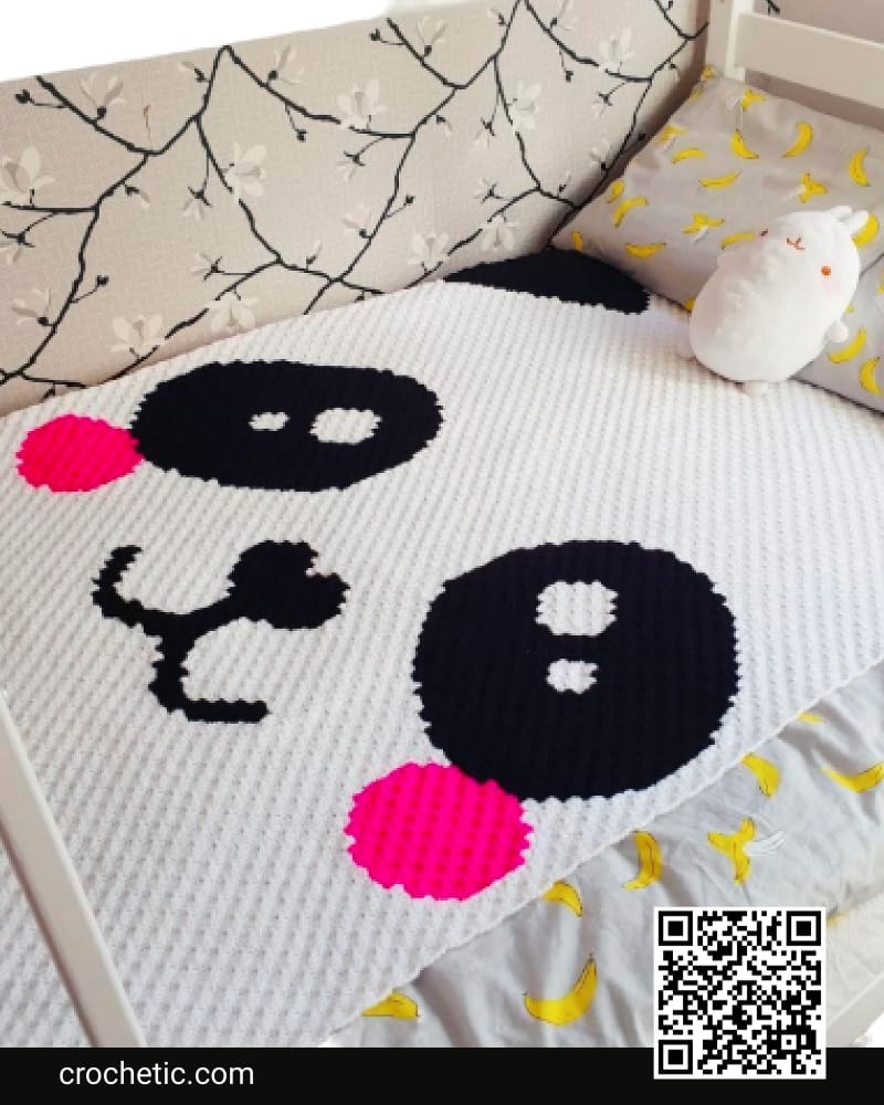 Kawaii Panda Blanket - Crochet Pattern