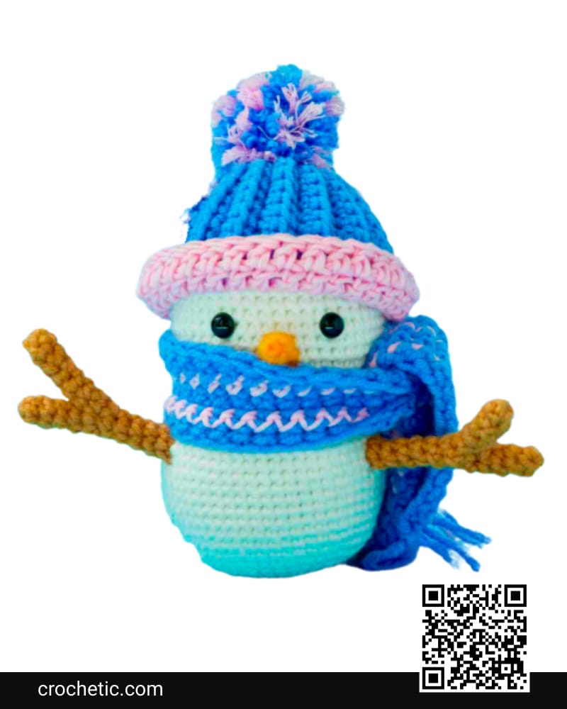 Sneezy The Snowman - Crochet Pattern