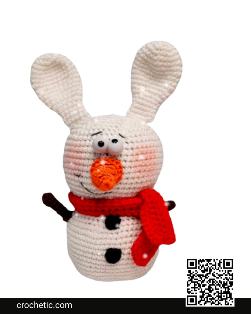 Snowman Hare - Crochet Pattern